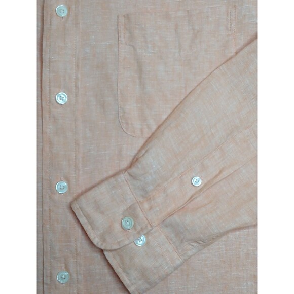 Brooks Brothers Mens Shirt Sz M Regent %100 Irish Linen Button Down Solid $148 - Picture 9 of 16